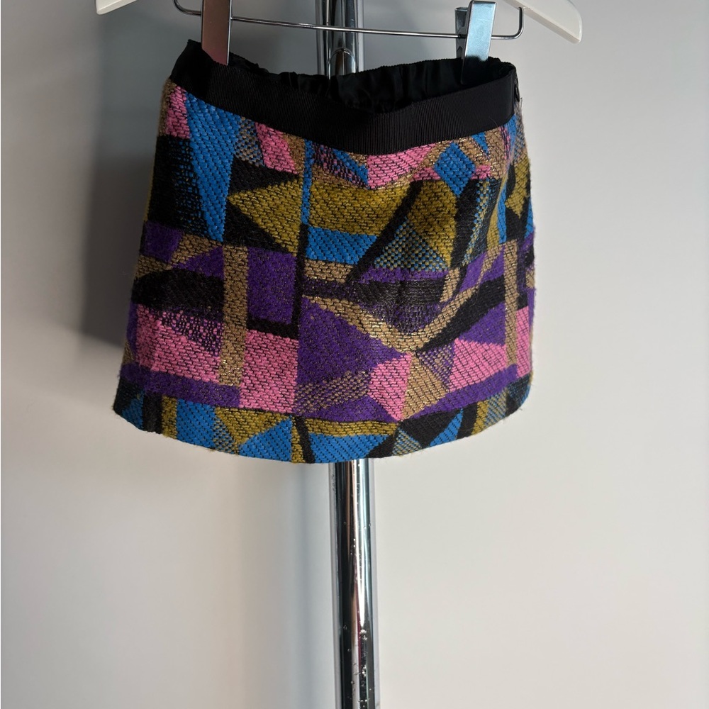 Milly Minis Girls Geometric Jacquard Skirt Size 4